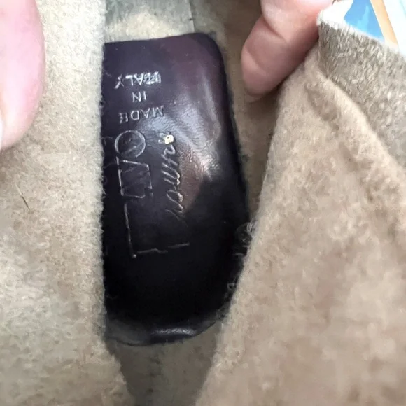 Bravo brown suede knee high boot with fur trim - Picture 3 of 4